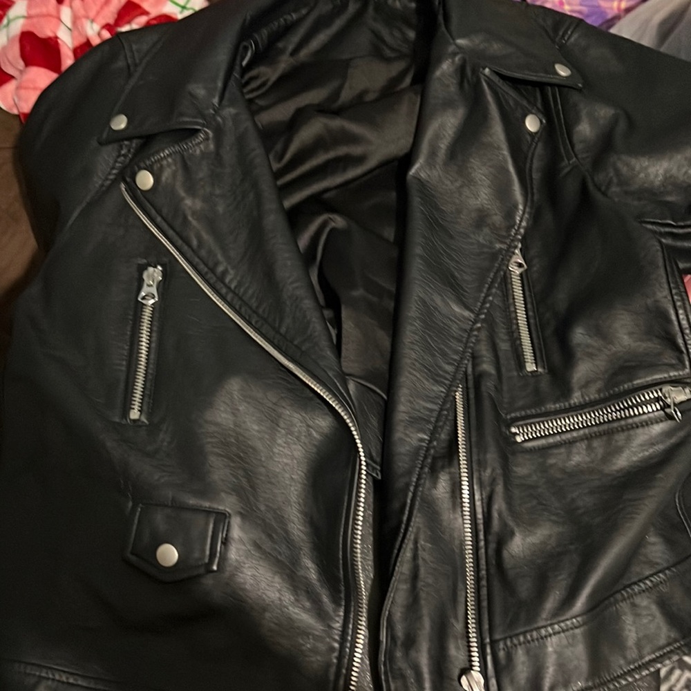 Torrid Faux Leather Crop Moto Jacket